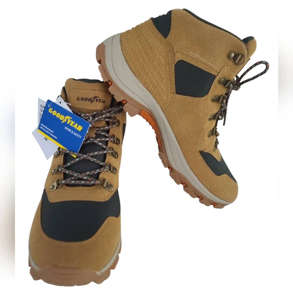 GoodYear Everest Men's Boots Size 13 Wide color Wheat Pine Gum
